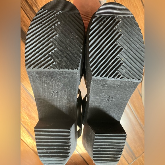 Lotta From Stockholm Black Leather Mules - Picture 5 of 9